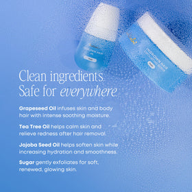 Close-up of Bushbalm scrub texture