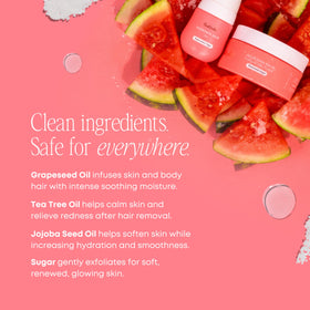 Close-up of Bushbalm Watermelon Sugar Scrub texture