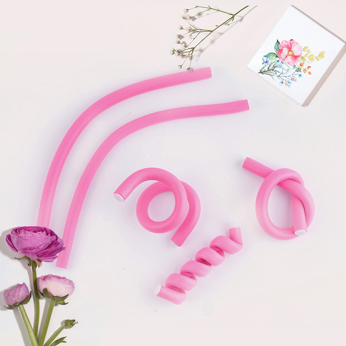 Close-up of Buytta Flexi Rods Curlers showing soft foam material