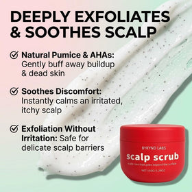Close-up of BYKYND LABS Avocado Oil Scalp Scrub texture
