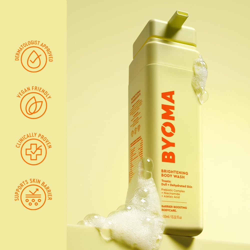 Close-up of BYOMA Brightening Body Wash texture