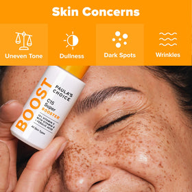 Close-up of C15 Super support vitamin C serum texture from Paula's Choice