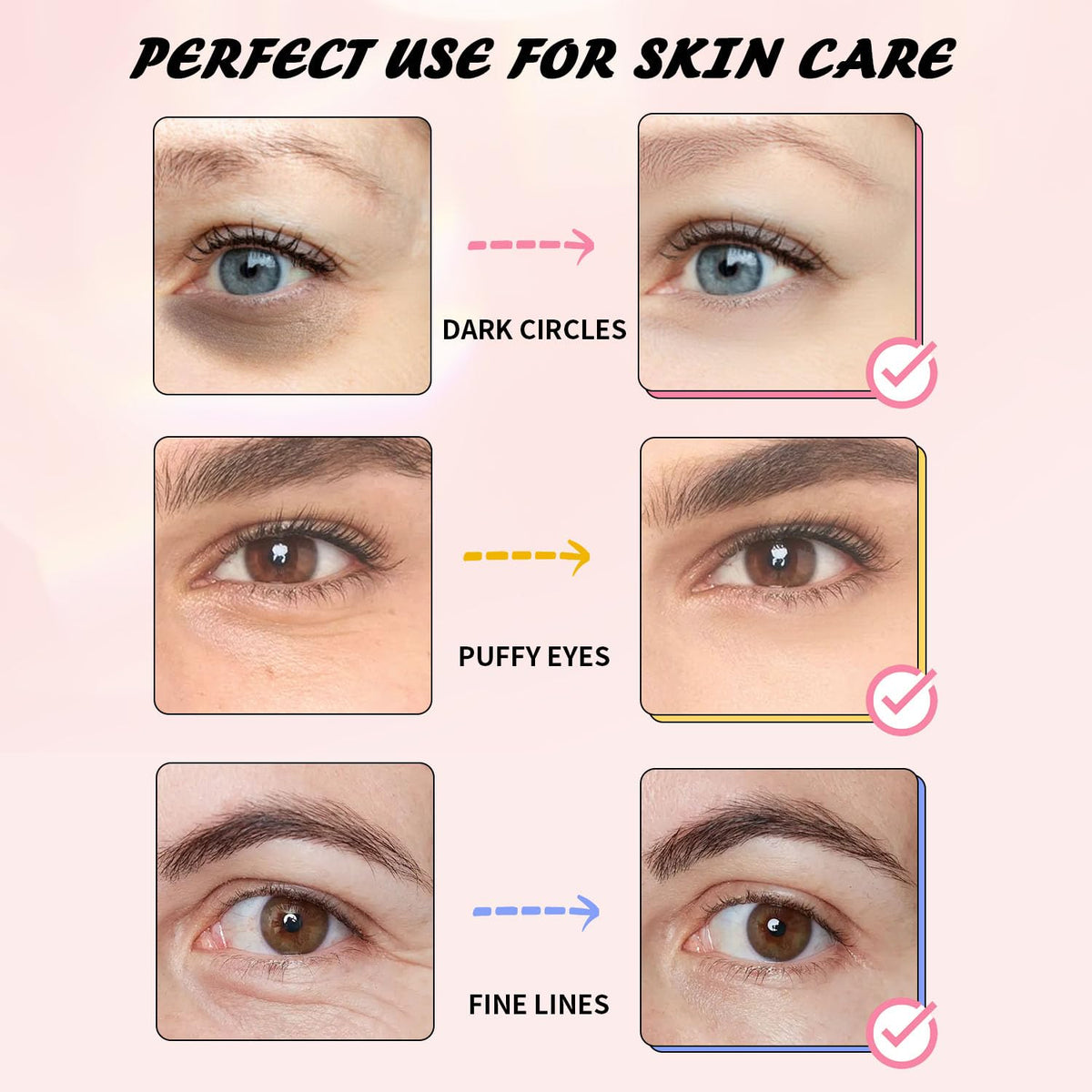 Close-up of caffeine eye masks in Onespring Eye Mask Gift Box