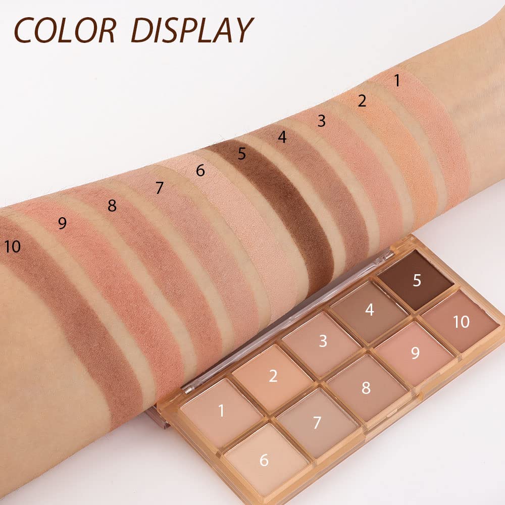 Close-up of CAKAILA eyeshadow shades in palette
