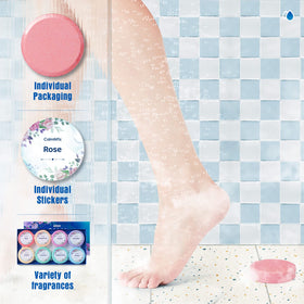 Close-up of CalmNFiz Shower Steamer lavender scent