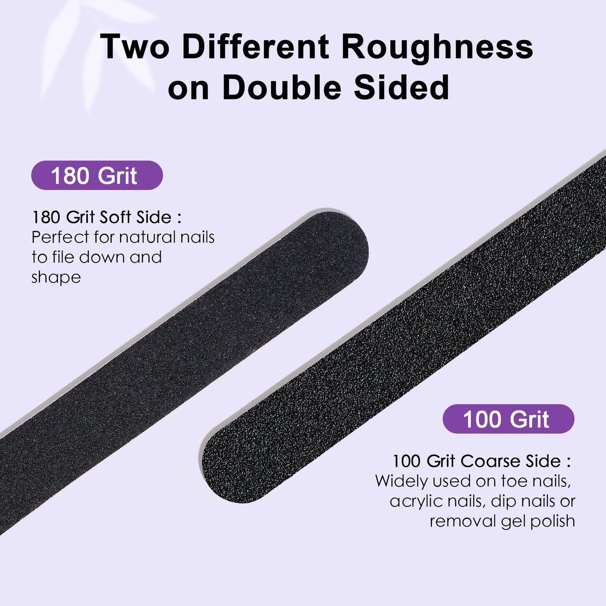 Close-up of CANVALITE 180 grit nail file