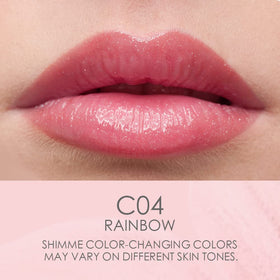 Close-up of Catkin Lip Balm showing colour change