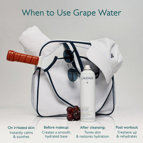 Close-up of Caudalie Grape Water mist spray