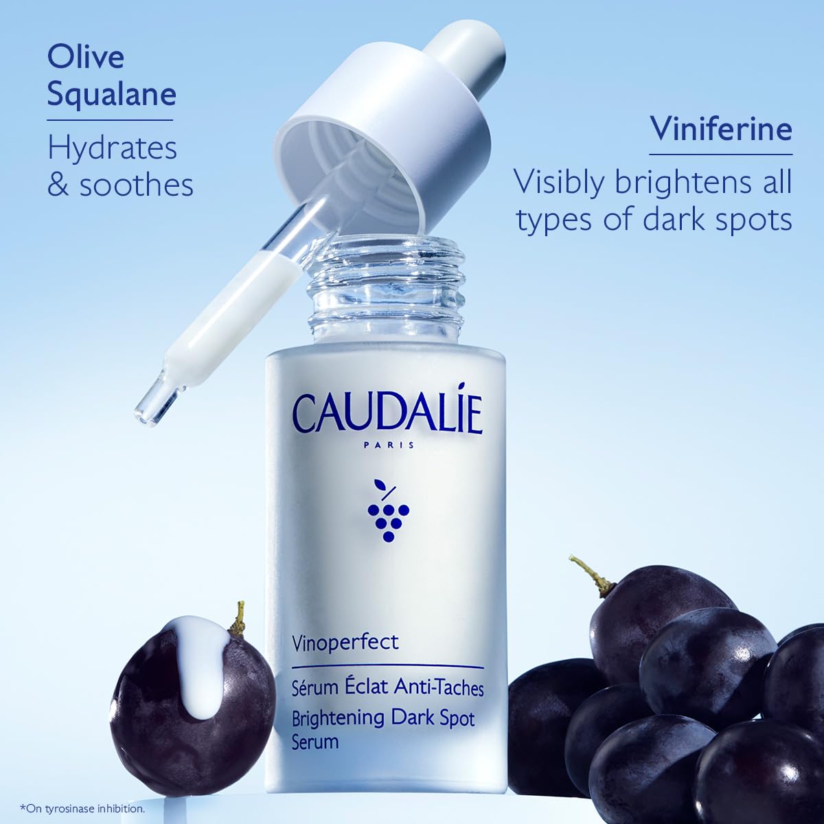 Close-up of Caudalie Vinoperfect Brightening Serum texture