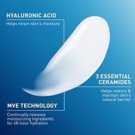 Close-up of CeraVe Daily Moisturizing Lotion texture