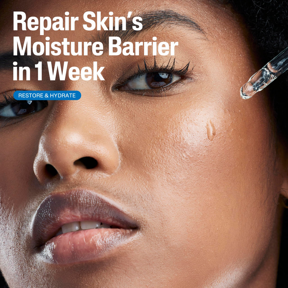 Close-up of Cetaphil Ceramide Serum bottle