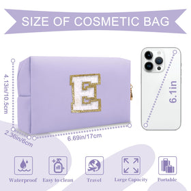 Close-up of ChaoGreat makeup bag zipper and patch