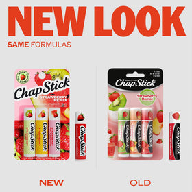 Close-up of ChapStick Strawberry Watermelon flavour lip balm