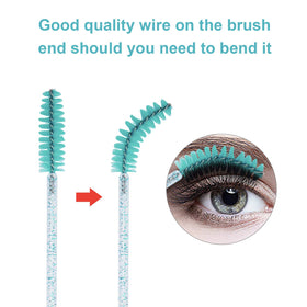 Close-up of CHEFBEE eyelash spoolie brush head