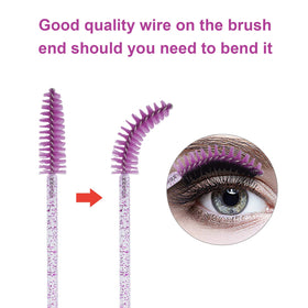 Close-up of CHEFBEE eyelash spoolie brush head