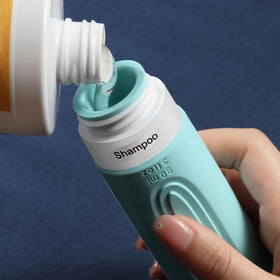 Close-up of CHEODIN Travel Bottle cap with flow-control hole