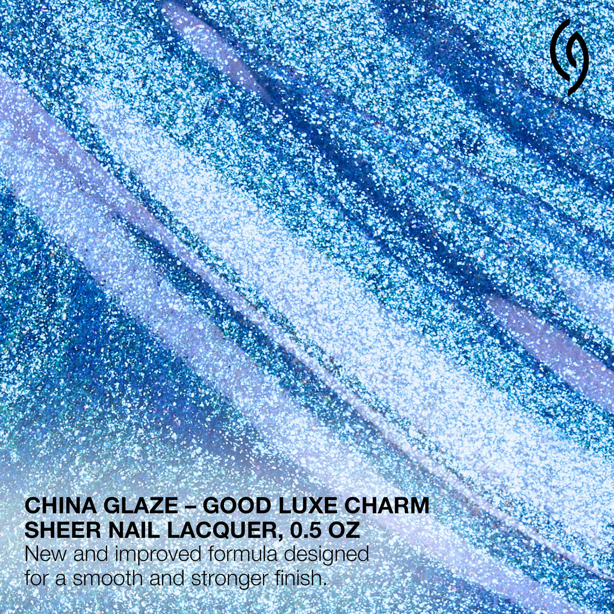Close-up of China Glaze Good Luxe Charm Nail Lacquer brush