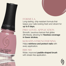 Close-up of China Glaze Kill the Lights Nude Pink shade