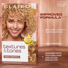 Close-up of Clairol Textures & Tones Caramel Brown shade