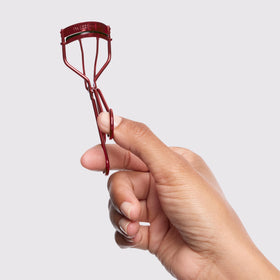 Close-up of Classic Lash Curler in use