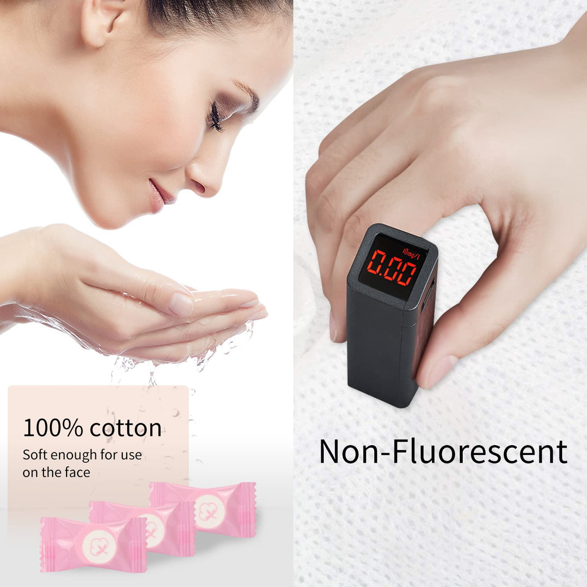 Close-up of Classycoo Compressed Towel tablet before expansion