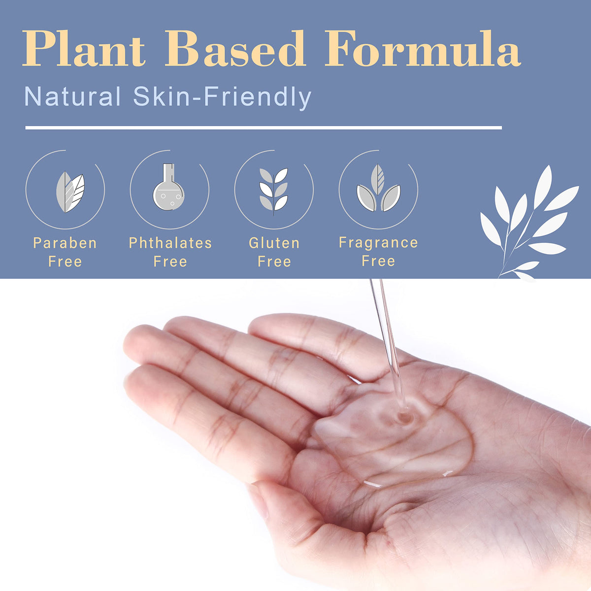 Close-up of Clean-n-Fresh 17.6oz Makeup Brush Cleaner label