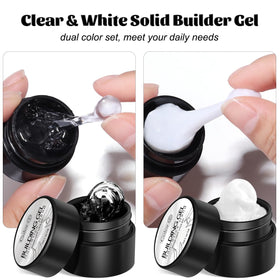 Close-up of clear 3D sculpting gel from Fcozpjk