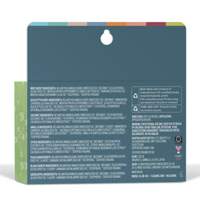 Close-up of Cliganic lip balm in Eucalyptus Mint flavour