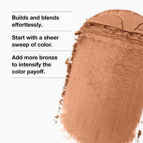 Close-up of Clinique True Bronze pressed powder texture