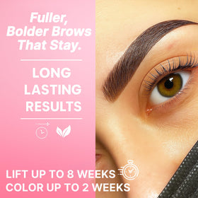 Close-up of CLIONE Lash Lift and Colour Kit applicator tools