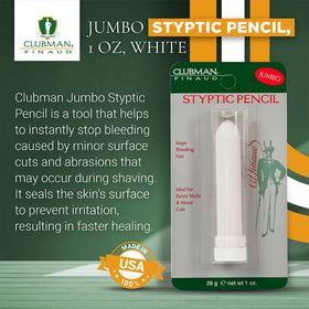 Close-up of Clubman Jumbo Styptic Pencil tip