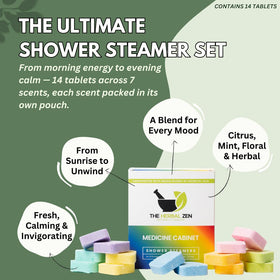 Close-up of Cold Kicker shower steamer tablet