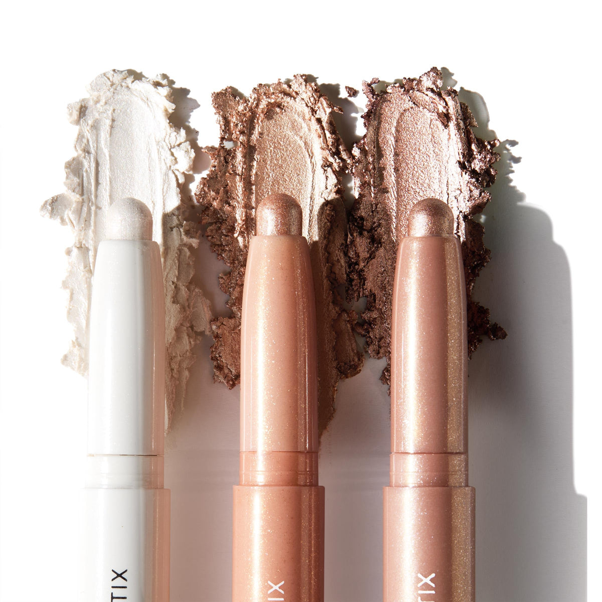 Close-up of ColourPop cream eyeshadow stick showing the metallic finish