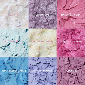 Close-up of ColourPop Eyeshadow Palette with matte and metallic finishes