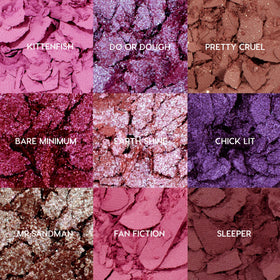 Close-up of ColourPop It's My Pleasure matte and metallic shades