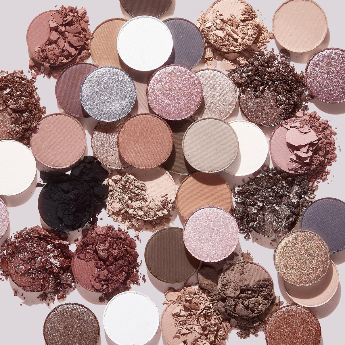 Close-up of ColourPop Stone Cold Fox Eyeshadow Palette showing matte and metallic shades