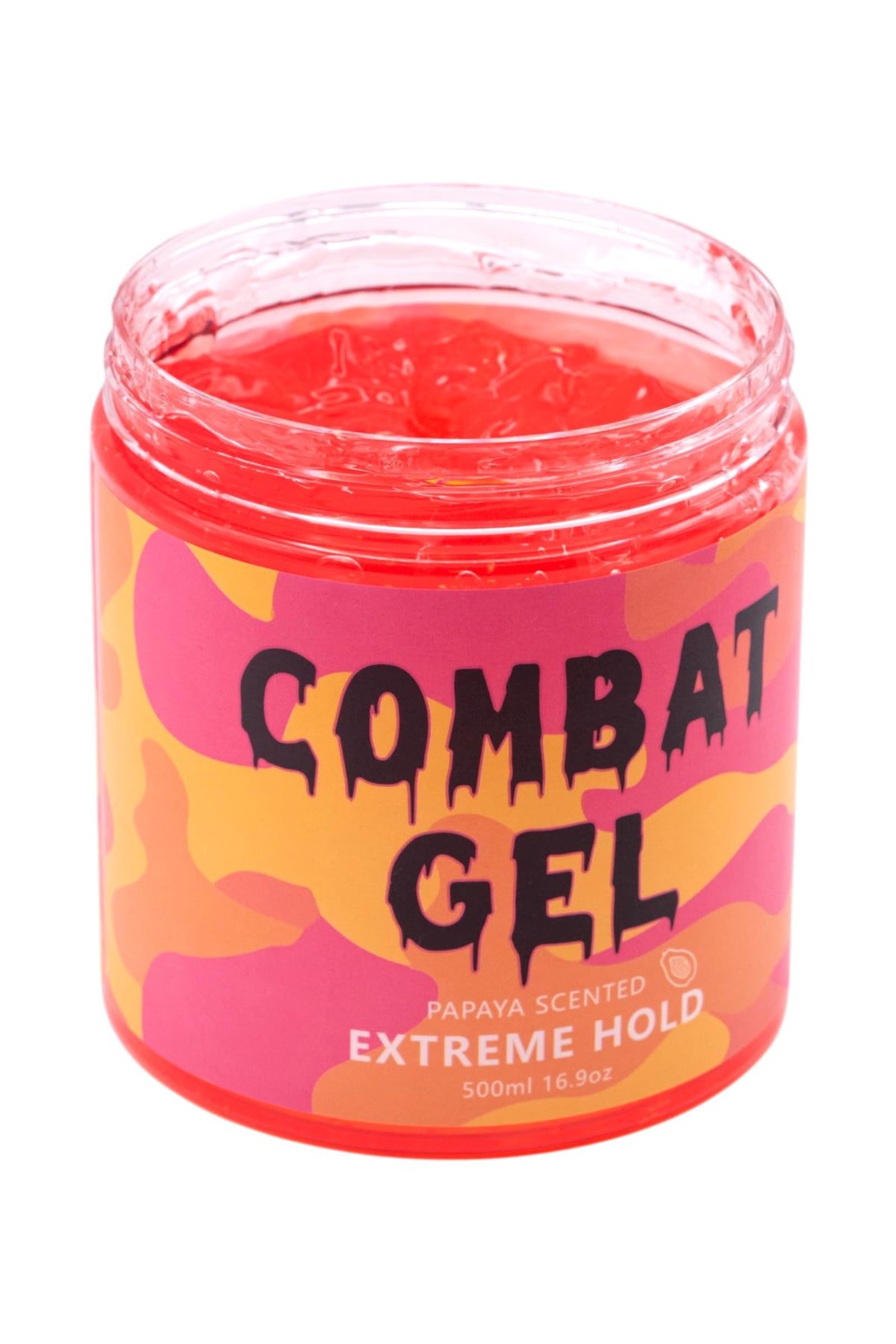 Close-up of Combat Gel ingredients list