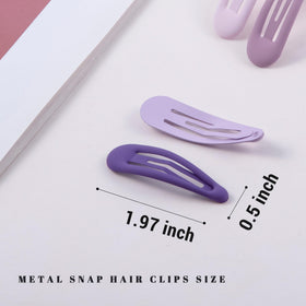 Close-up of Cptots Small Hair Barrettes showing water drop shape