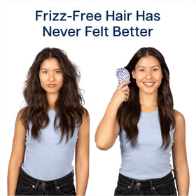 Close-up of Crave Naturals Glide Thru Detangling Hair Brush bristles