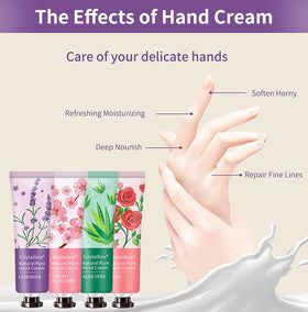 Close-up of CRISTALBOX hand lotion with shea butter and aloe extract