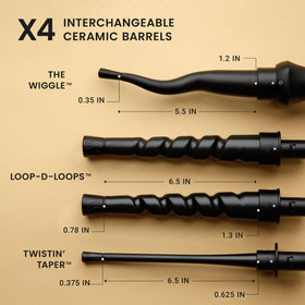 Close-up of CURLSMITH Defrizzion Curl Reviving Wand handle