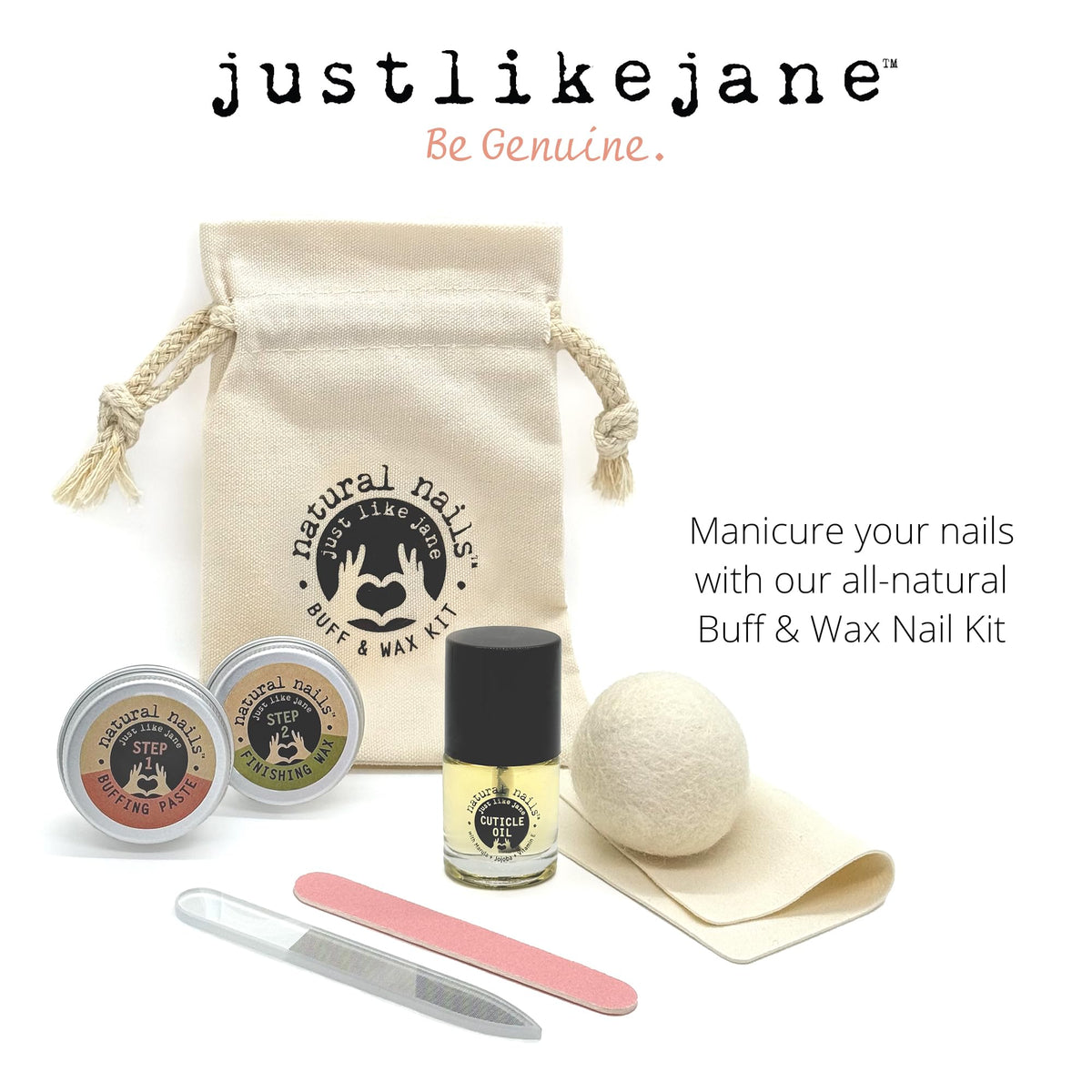 Close-up of cuticle oil blend in Just Like Jane Natural Nail Kit