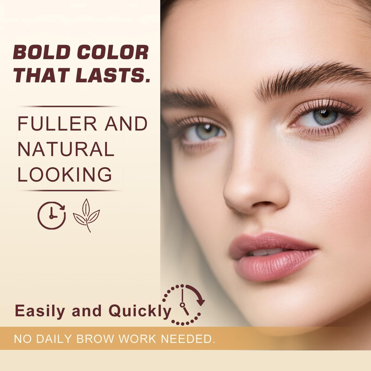 Close-up of dark brown colour from WEILNELL Eyelash & Eyebrow Color Kit