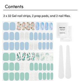 Close-up of Dashing Diva gel nail strips