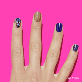 Close-up of Dashing Diva nail strips showing glossy finish