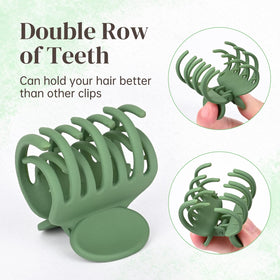 Close-up of DEEKA Hair Clips showing double row teeth design