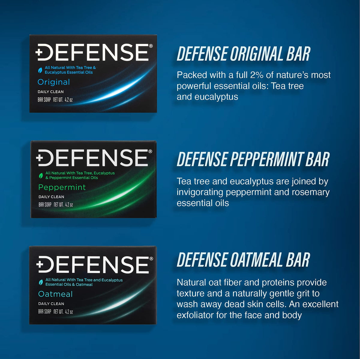 Close-up of Defense Soap bar showing texture