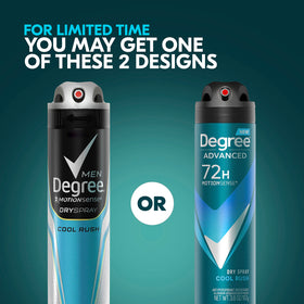 Close-up of Degree Men Cool Rush Dry Spray nozzle