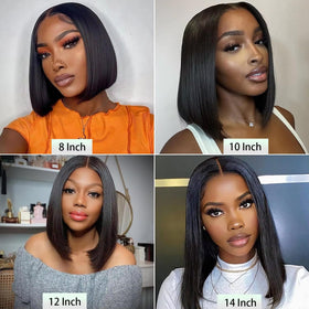 Close-up of Dekume Short Bob Wig lace front
