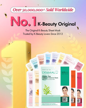 Close-up of DERMAL Collagen Essence Face Mask sheet